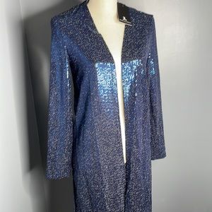 Jules & Leopold Sequin Cardigan Sweater Shirt NWT Size small